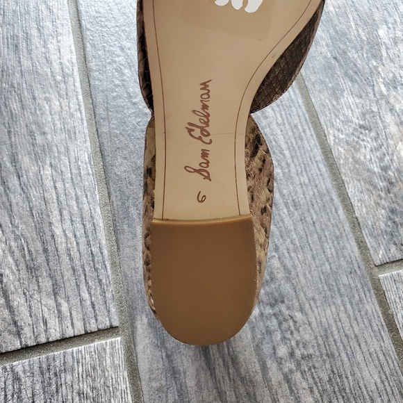 NEW Sam Edelman Rodney Snake-Print Flat Shoes - Picture 7 of 11